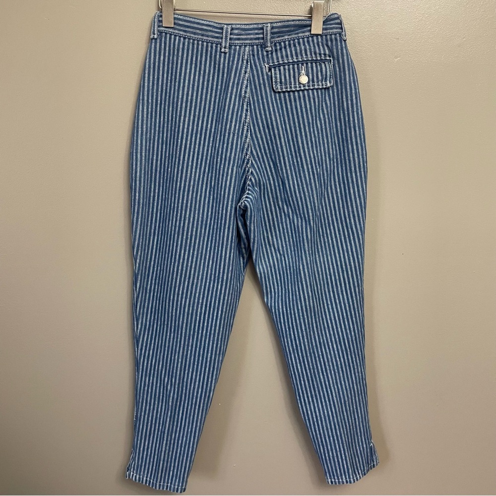 Vintage 1970’s Jeans Shades women’s size 11 striped mom jeans 100% Cotton - Picture 4 of 13